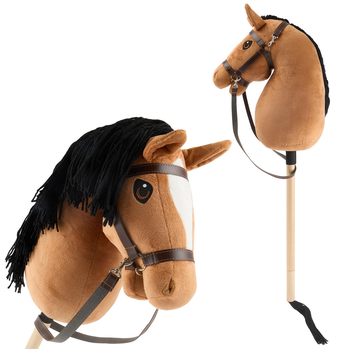 HOBBY-HORSE Steckenpferd Fuchs Größe M - Braun, Textil (35/79cm) - Bieco Spielwaren