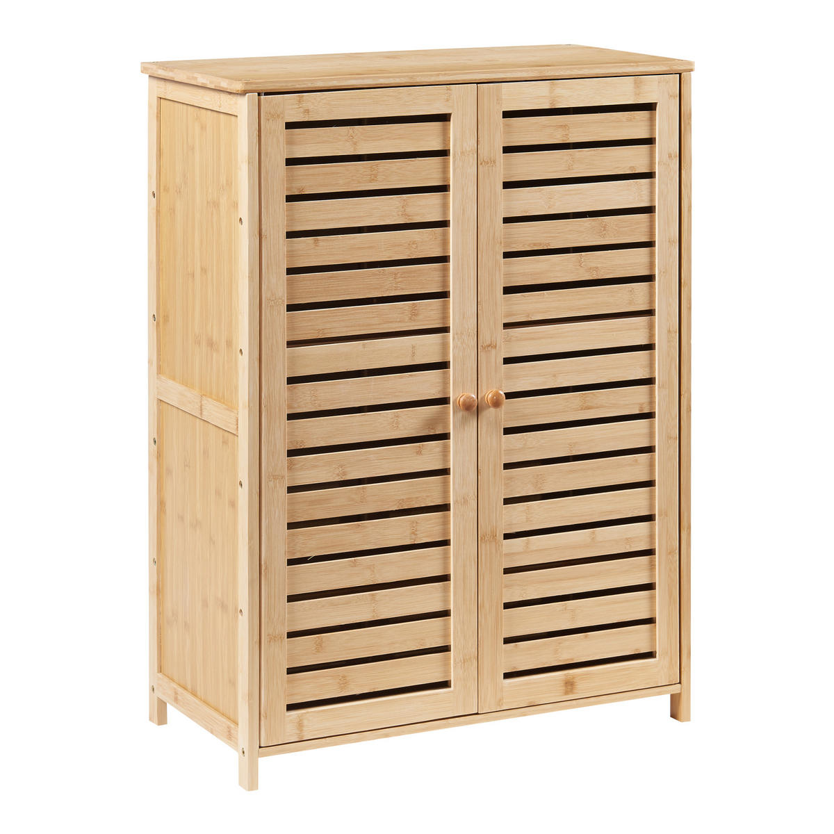 SCHUHSCHRANK Klamp - Naturfarben, Holz (66/87.5/33cm) - [en.casa]