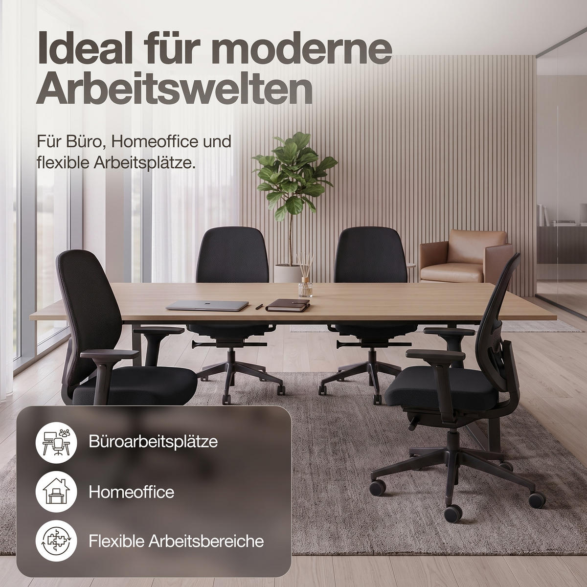 DREHSTUHL Ergonomischer Bürostuhl Atessa mit Polsterrücken in schwarz / Keine Schwarz Ergonomischer Polsterrücken - Schwarz, Textil (62.5/99.8/45cm) - ASSMANN