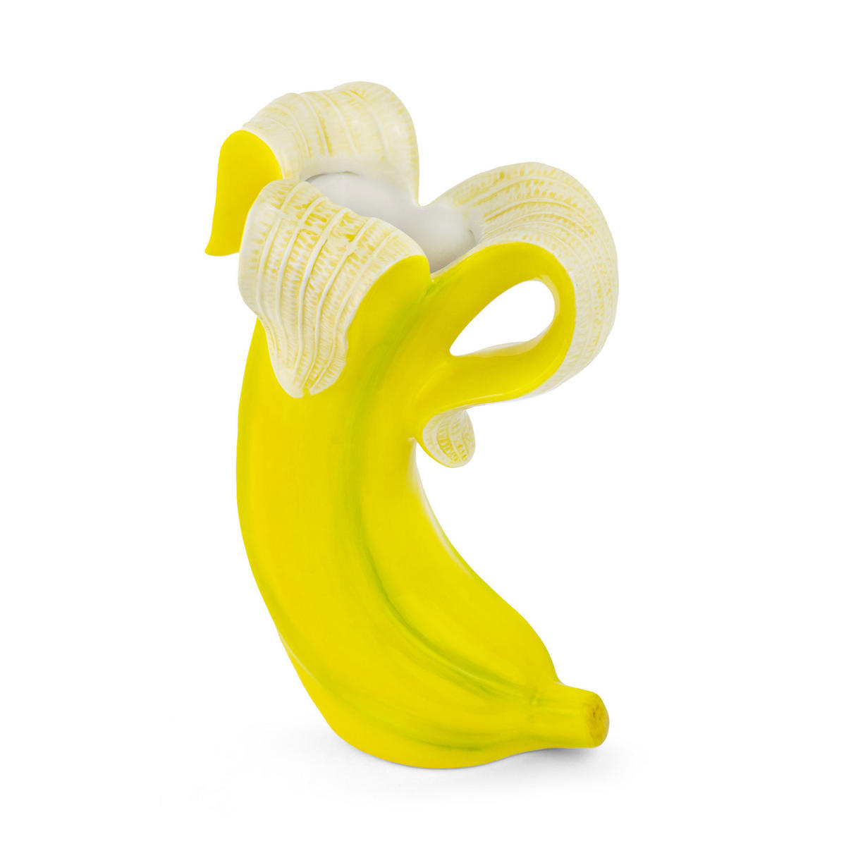 BLUMENVASE Banana Romance, Dolomit, Gelb, 21.8 cm - Gelb, Keramik (21.8cm) - Donkey Products