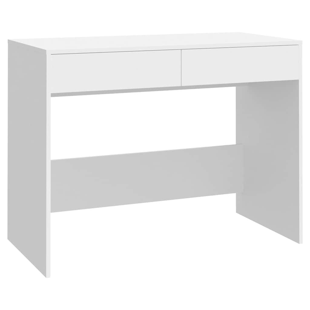 SCHREIBTISCH Weiss 101/50/76,5 Cm Holzwerkstoff - Weiß, Holzwerkstoff (101/50/76.5cm) - vidaXL