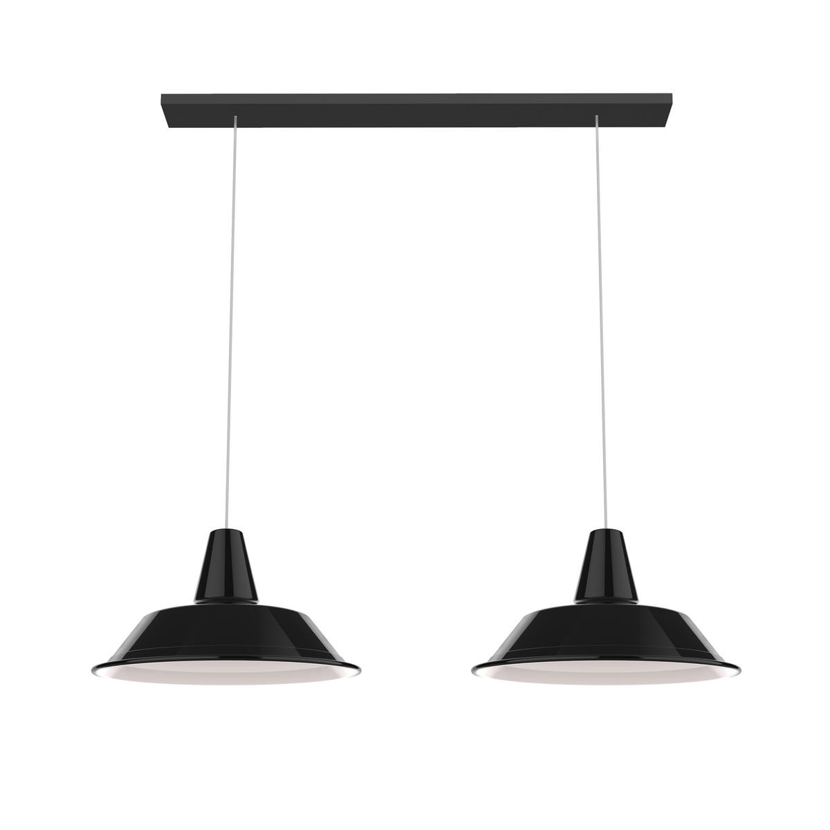 HÄNGELEUCHTE - Schwarz, Metall (35/70/120cm) - Lumicom