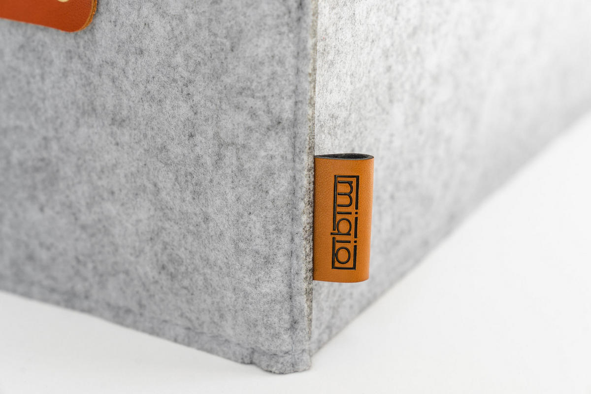 AUFBEWAHRUNGSBOXEN 2er-Set - Hellgrau, Textil (31/15/31cm) - Miqio Design