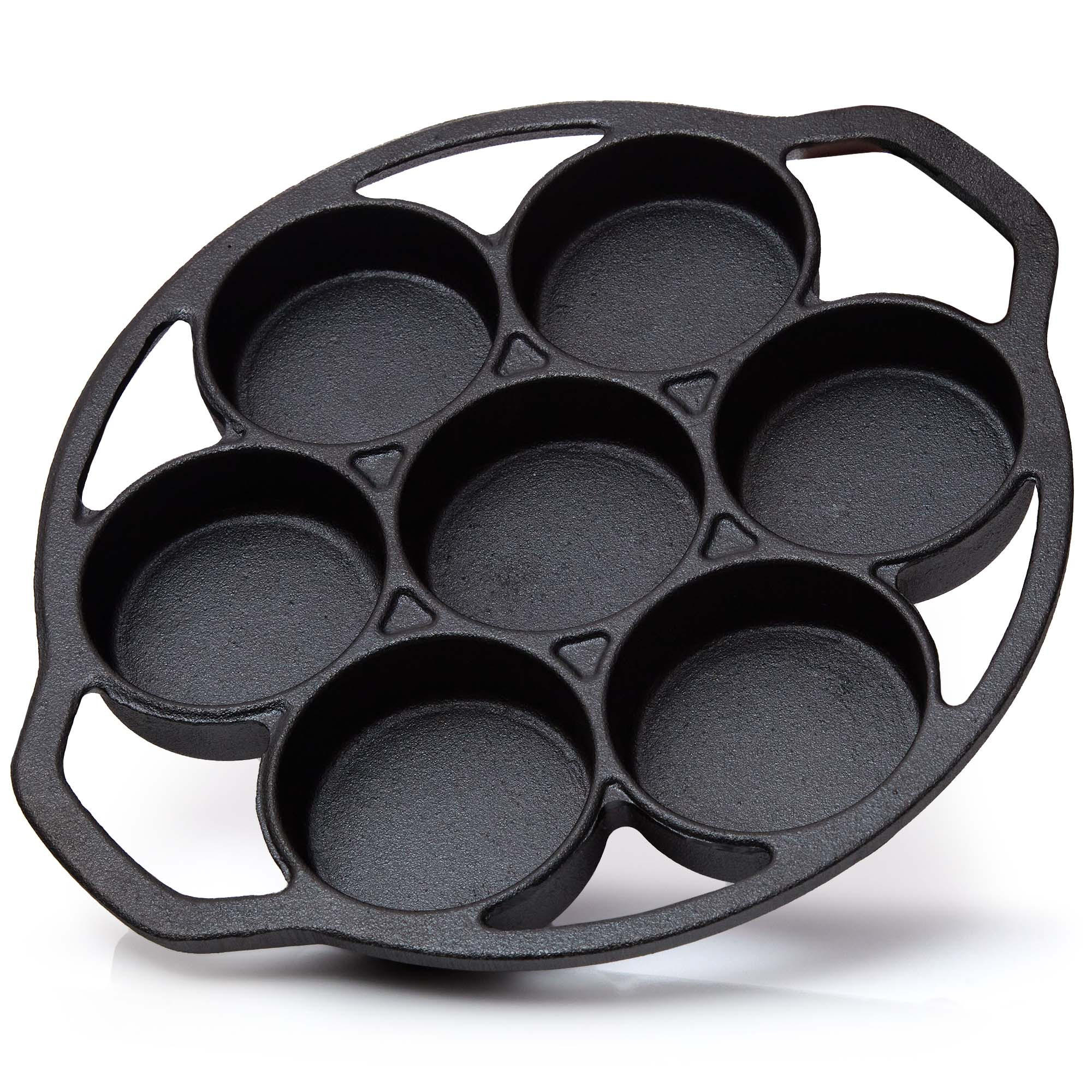 MUFFINFORM 6er aus Gusseisen Muffin Backform - Schwarz, Metall (26/5/26cm) - BBQ Nerd