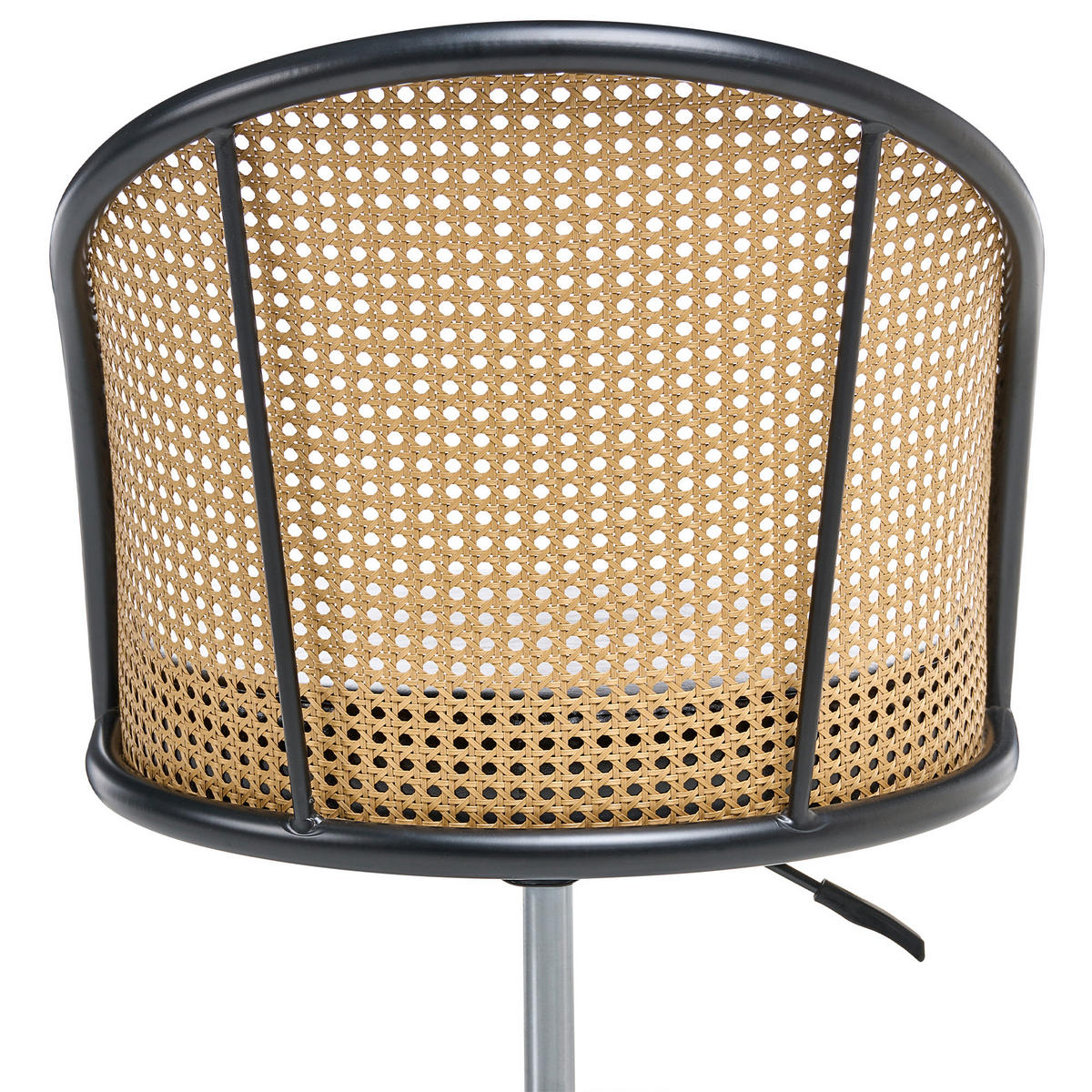 SCHREIBTISCHSTUHL Schwarz Baltimore - Silberfarben/Schwarz, Kunststoff (50/76/50cm) - Beliani