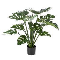 KUNSTPFLANZE Künstliche Monstera - Thilo 98 cm - Grün, Kunststoff (98cm) - aplanta