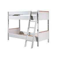 ETAGENBETT LONDON Weiß 139x211x160 cm - Weiß, Holzwerkstoff - FURNLUX