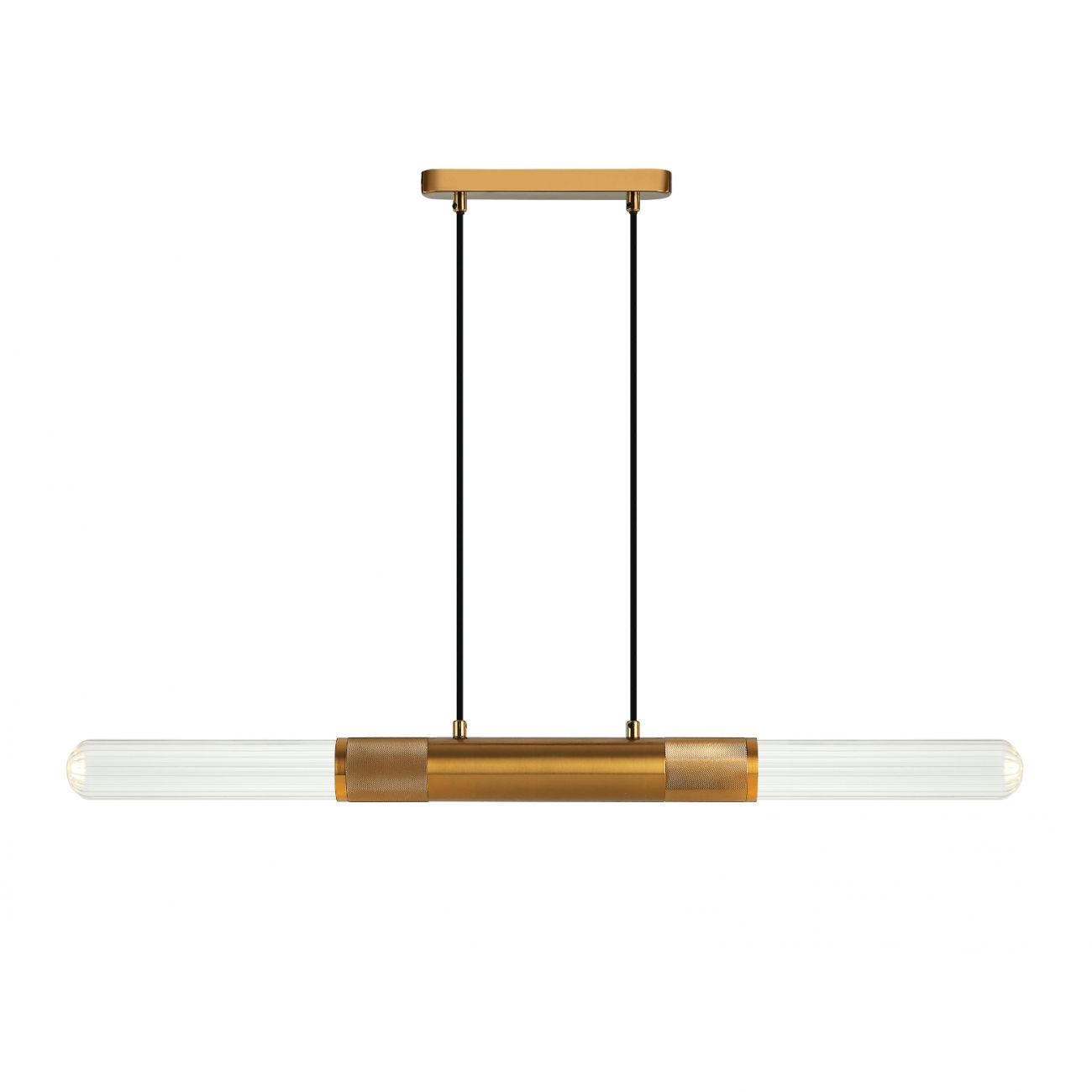 HÄNGELEUCHTE Hita, Gold / Messing, 112cm - Goldfarben, Glas (112/6.5/112cm) - KOSILUM