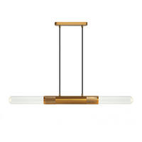 HÄNGELEUCHTE Hita, Gold / Messing, 112cm - Goldfarben, Glas (112/6.5/112cm) - KOSILUM