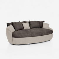 3-SITZER Zermatt - Dunkel Grau - Grau, Textil (238/80/140cm) - Pasmara