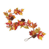 HERBST-GIRLANDE buntes Laub & Zapfen, 140 cm - Multicolor, Kunststoff (20/140/140cm) - Homescapes