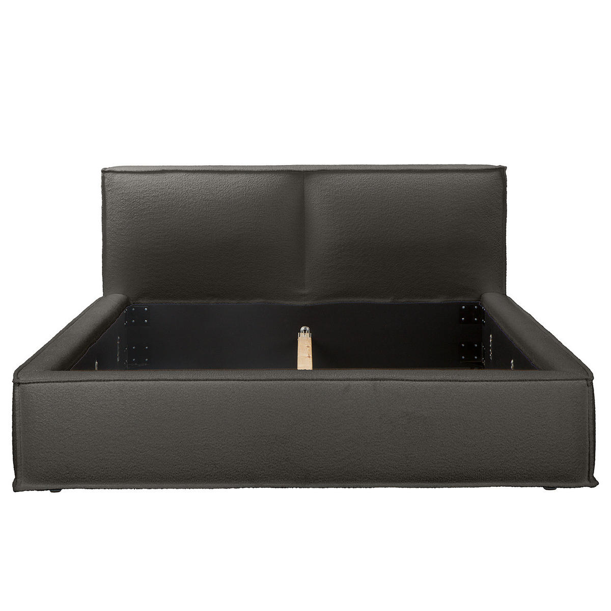 POLSTERBETT - Anthrazit, Textil (220/200cm) - home24