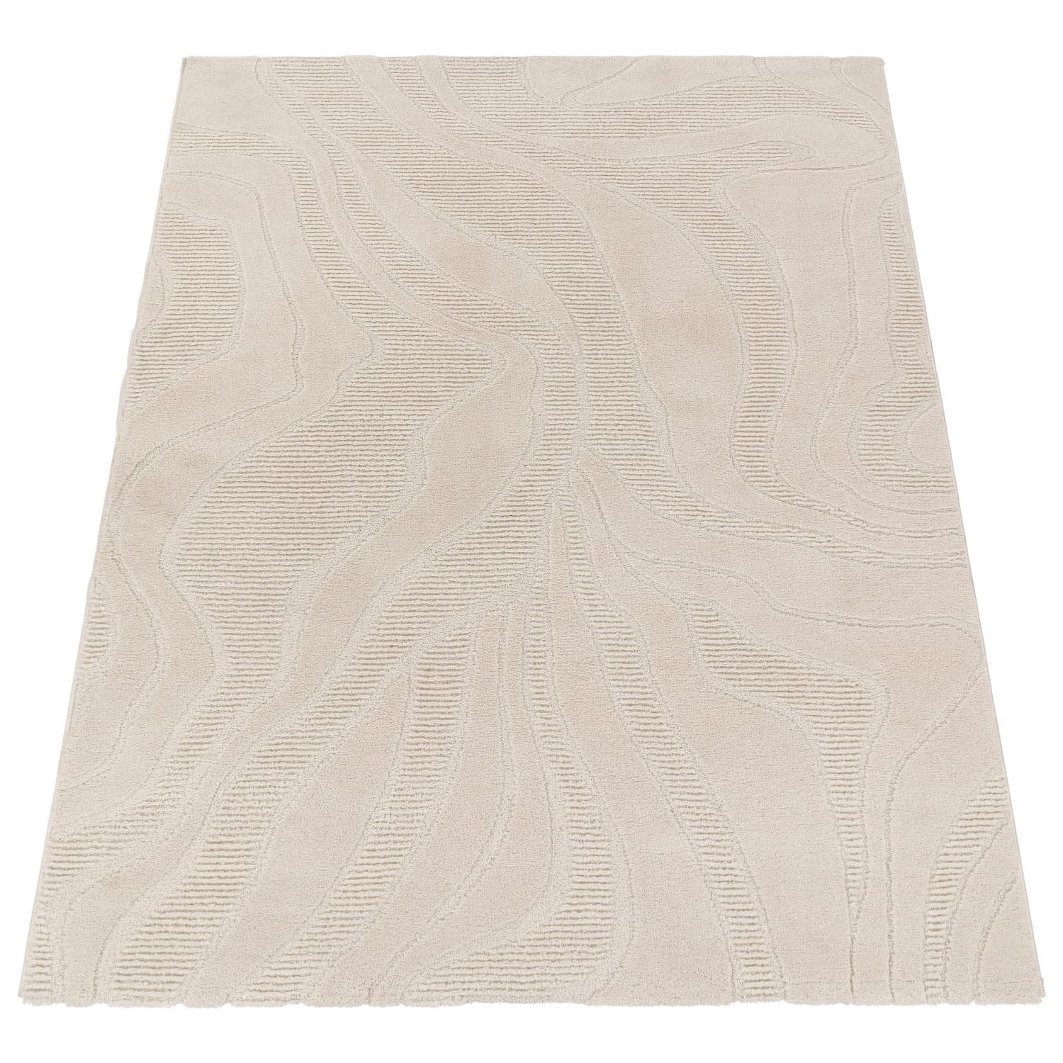 KURZFLORTEPPICH, einfarbig, aus Polypropylen, Florhöhe 14 mm, Creme, 240 x 330 cm - Beige, Textil (330/240cm) - KADIMA DESIGN