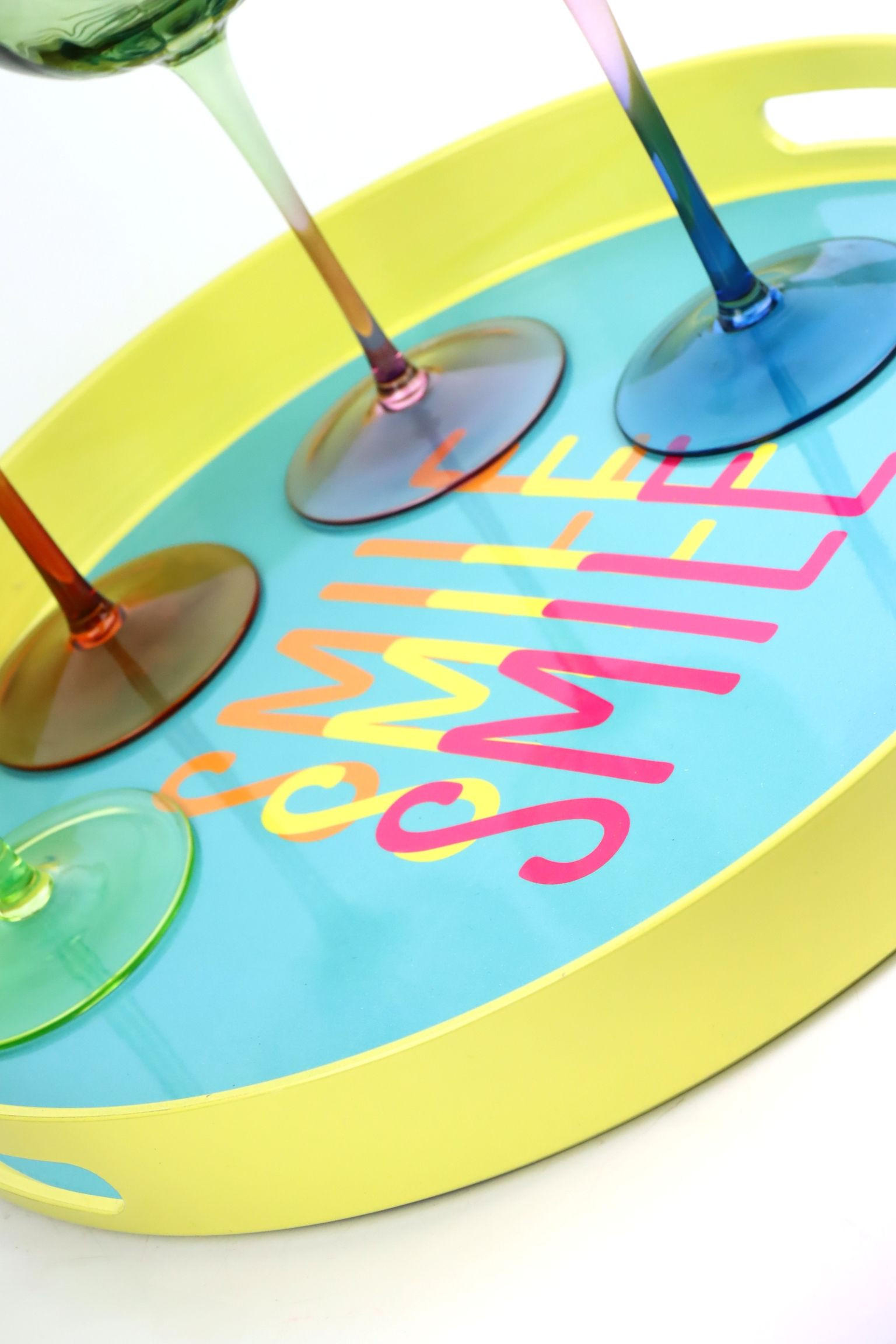 TABLETTS Message bunt 2er-Set - Multicolor, Kunststoff (4cm) - FURNARO