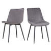 ESSZIMMERSTUHL Bosa 2er Set Grau - Grau, Textil (58/81.5/47cm) - Albatros