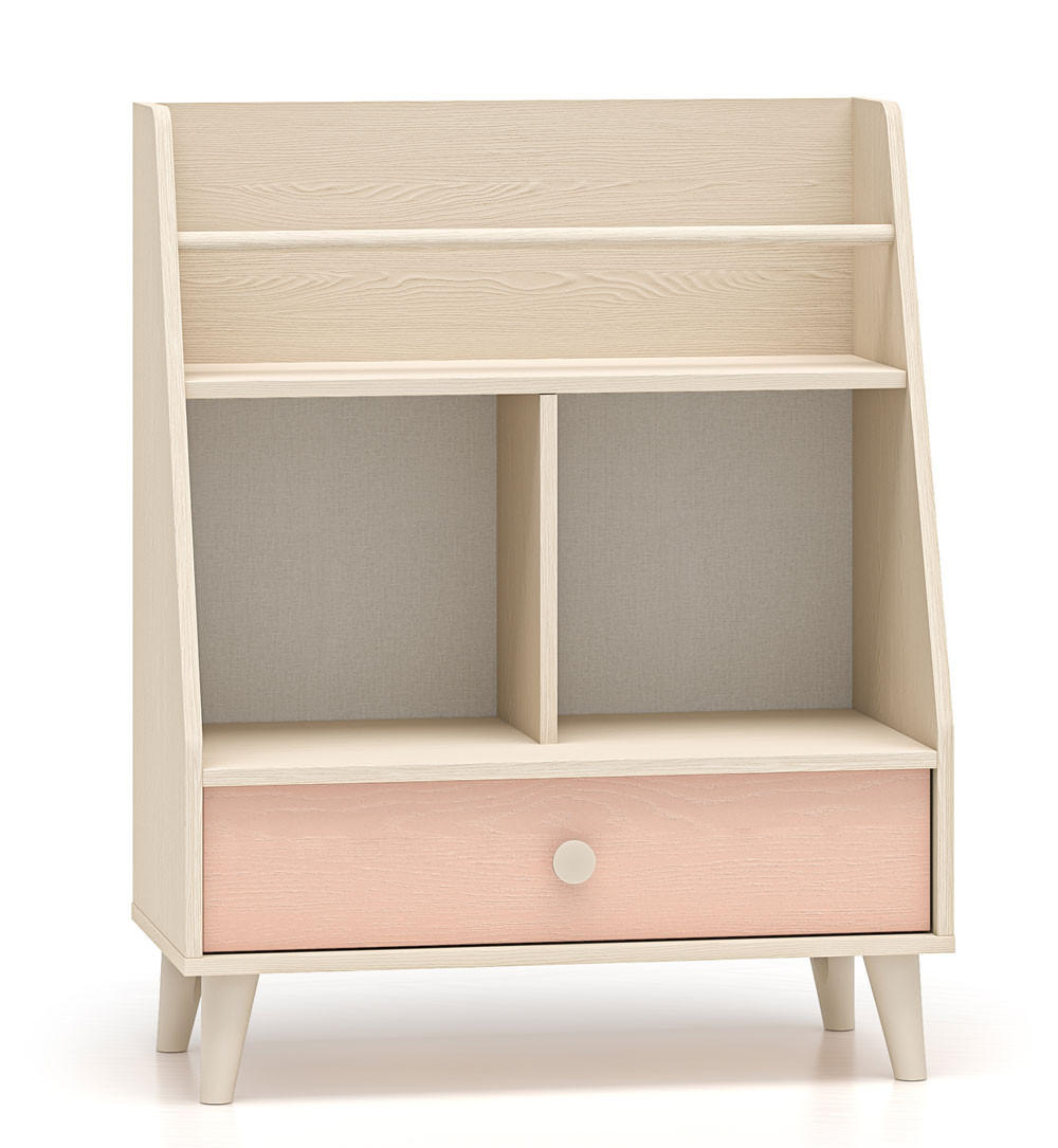 Feldmann-Wohnen Bücherregal Braun, Pink 72x90x36 cm