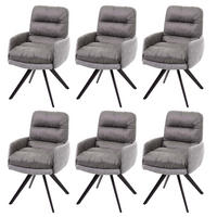 ESSZIMMERSTUHL Grau 6er-Set - Grau, Textil (59/93/68cm) - MCW