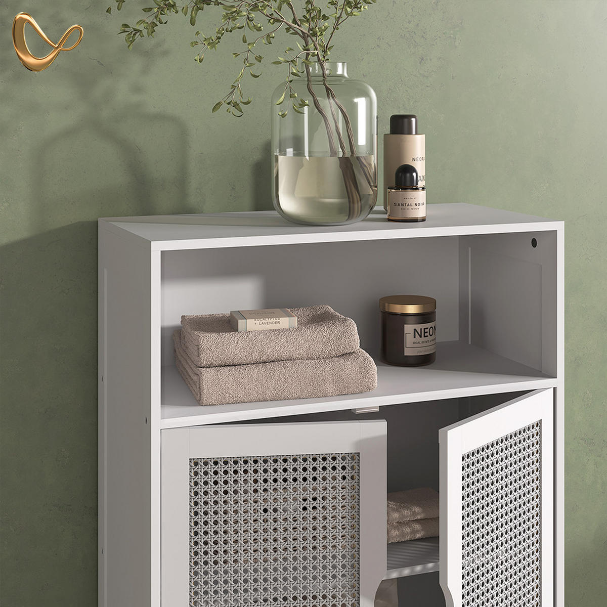 KOMPLET KOPALNIŠKEGA POHIŠTVA Mincio, Bela, 3-delni - bela, leseni material (70/60/29cm) - Livinity®