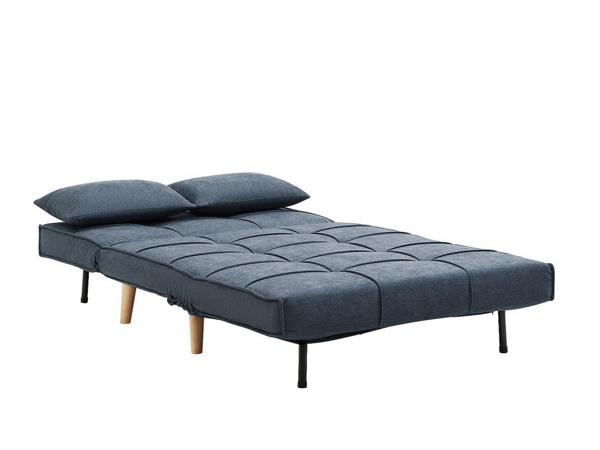 SCHLAFSESSEL - 1 Person - stoff - blau Chila - Blau, Holz/Textil (110/83/76cm) - Vente-Unique
