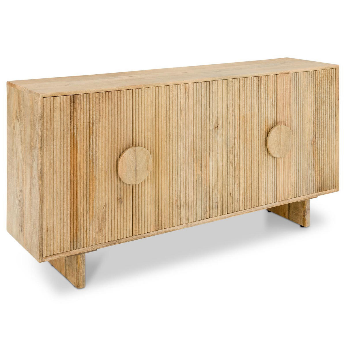 SIDEBOARD DEVA natur - Naturfarben, Holz (160/80/40cm) - IDIMEX