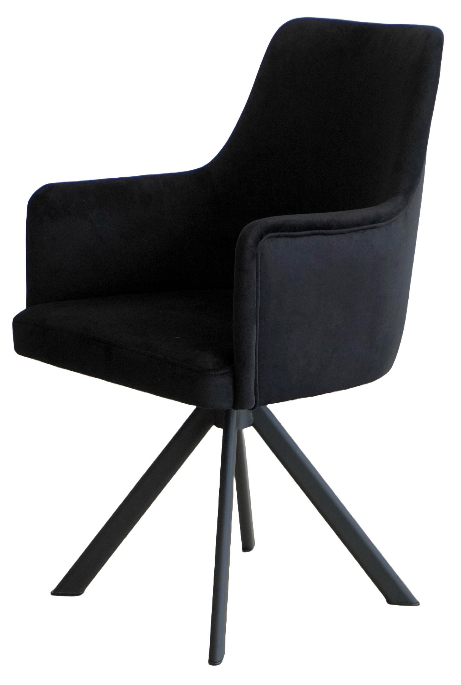 Inka furniture Armlehnenstuhl Schwarz 55x90x58 cm
