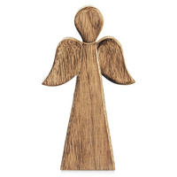 WEIHNACHTSENGEL Mango-Holz 24 cm Naturfarben - Naturfarben, Holz (13/24/2.5cm) - Orion 