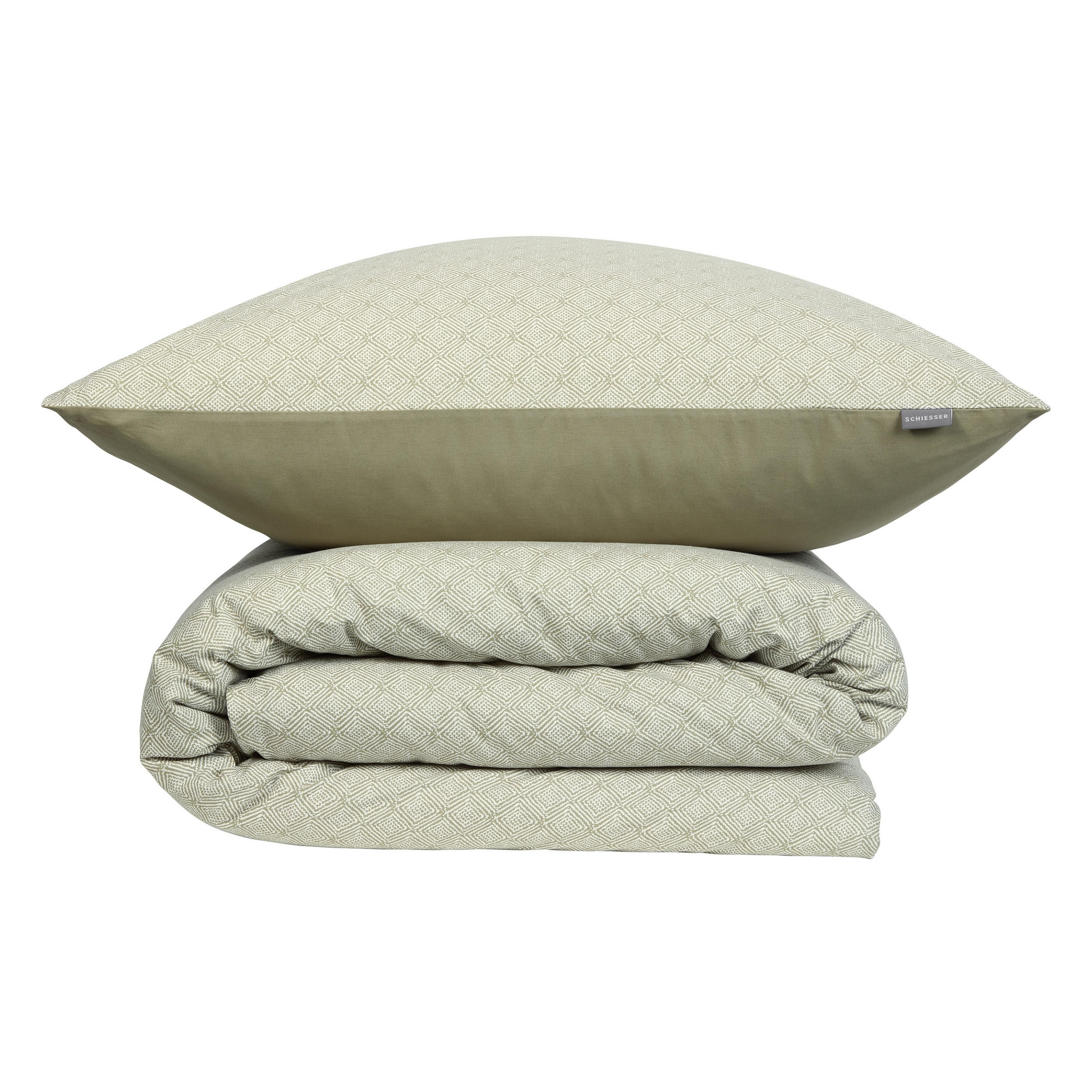 BETTWÄSCHESET Ethno - Renforcé - 2-teilig - 135 x 200 cm - Grün - Grün, Textil (135/200cm) - SCHIESSER