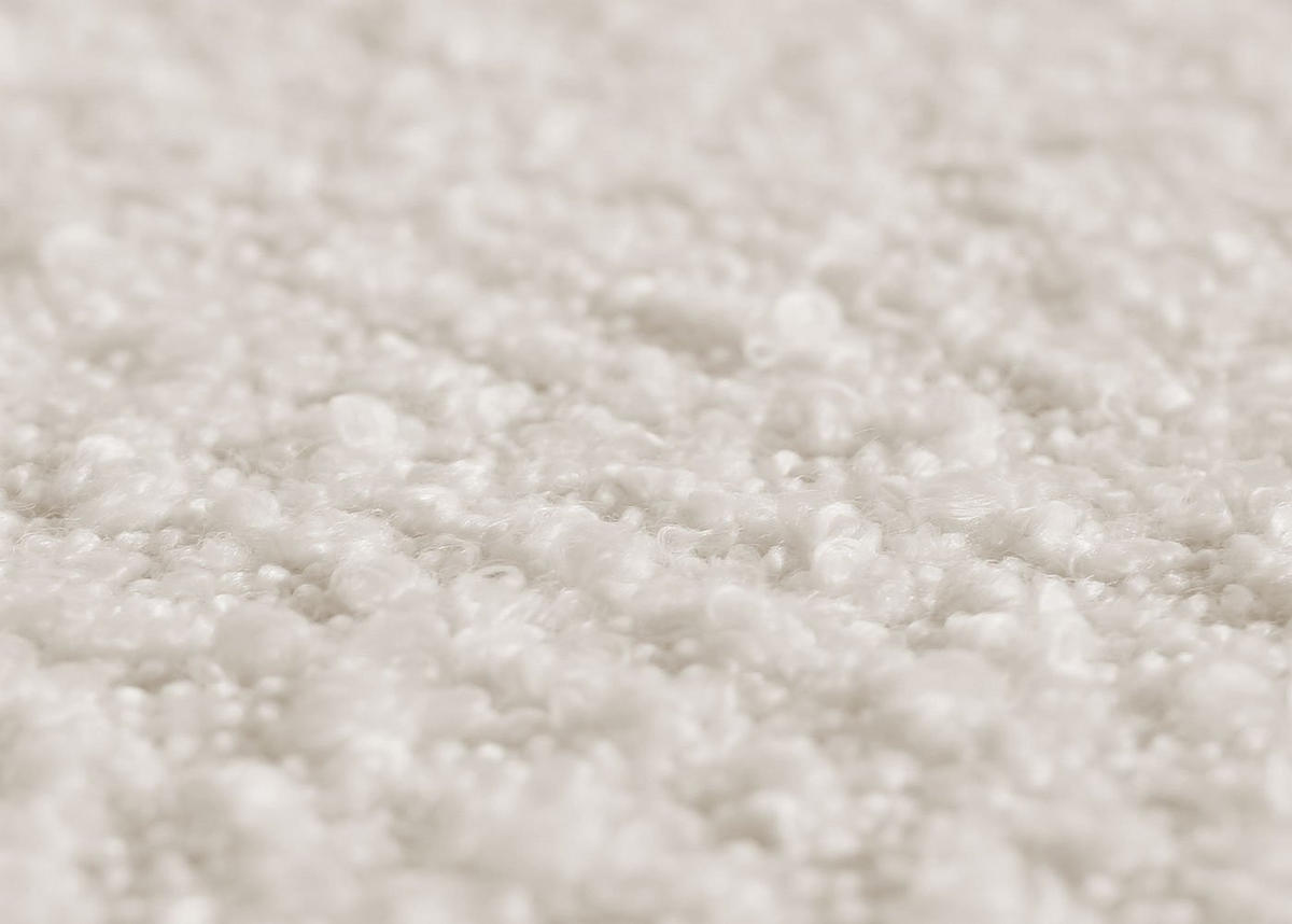 HOCKER Cremeweiß - Weiß, Textil (37/57/37cm) - MCW