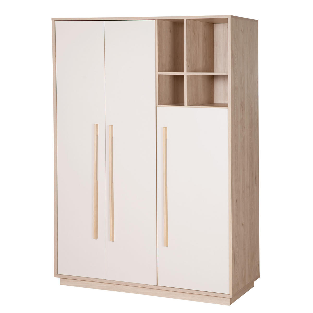 KINDERKLEIDERSCHRANK Elva - Creme, Holz (131.5/190/53cm) - Roba