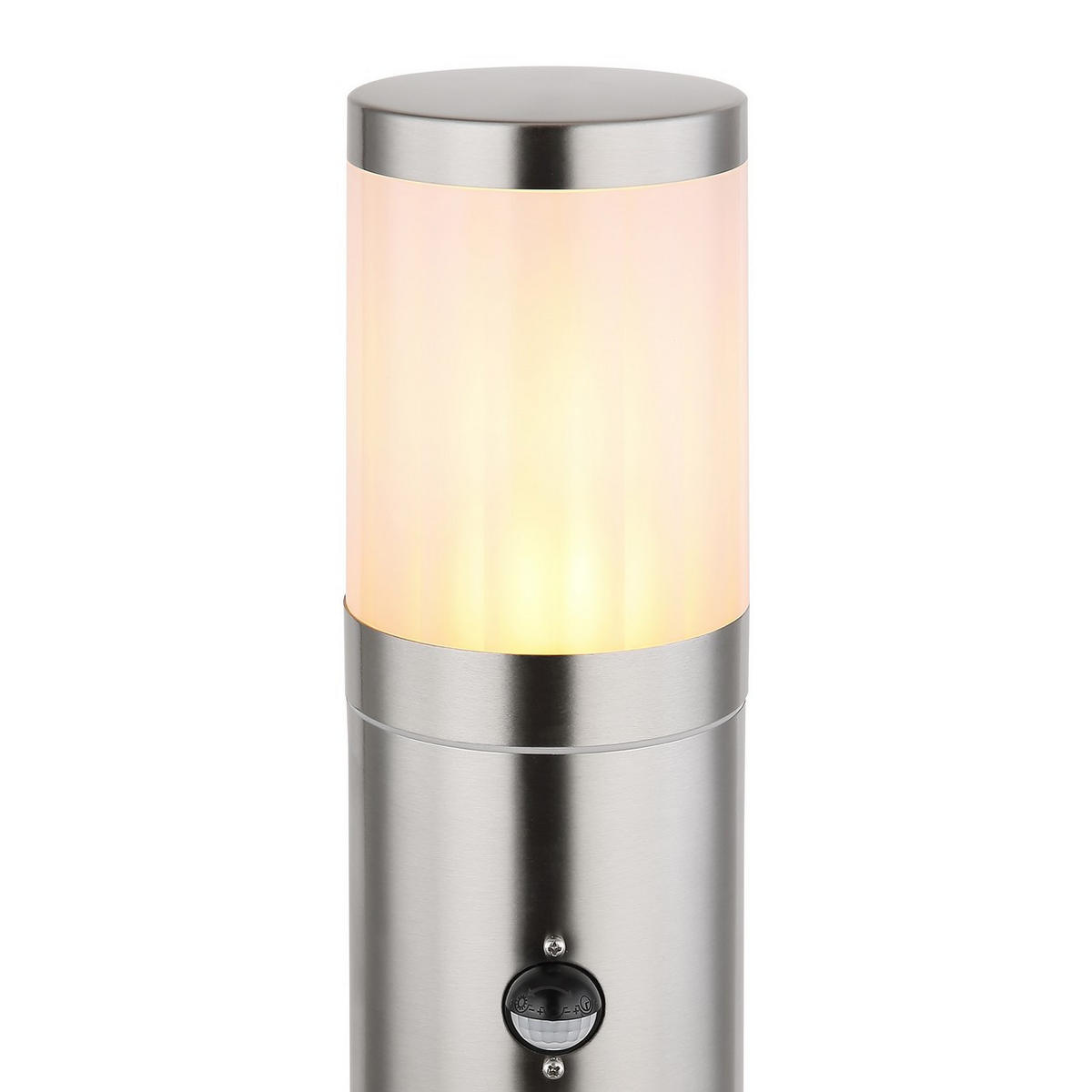 STEHLEUCHTE Edelstahl Silber Sensor - Silberfarben, Metall (50/14/50cm) - Globo Lighting