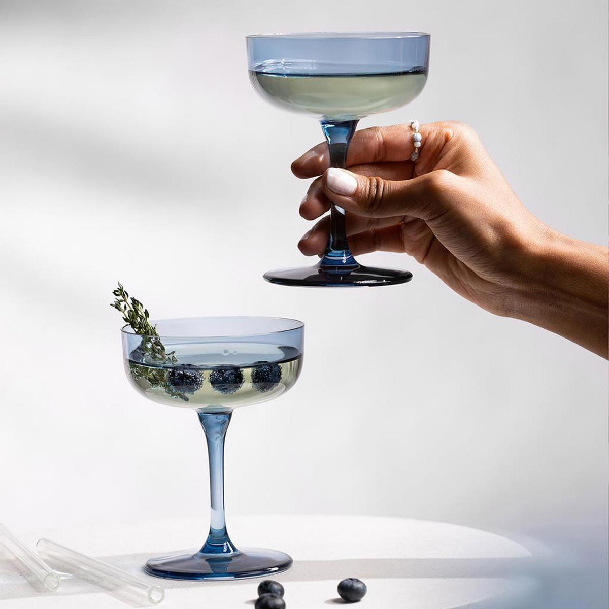 SEKTSCHALEN / DESSERTSCHALEN Like Glass Ice 100 ml 2er Set - Blau, Glas (0.1L) - like.Villeroy & Boch
