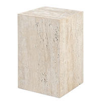 BEISTELLTISCH - Travertin / Beige - Beige, Stein (30/30/48cm) - home24