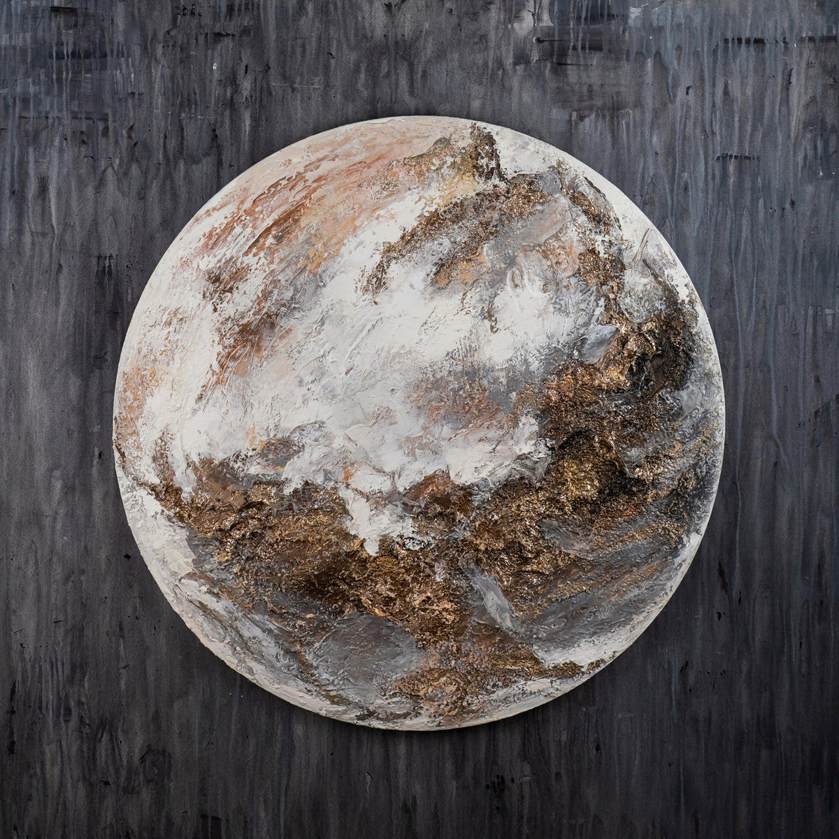 GEMÄLDE Venus nachtleuchtend 90 cm - Kupferfarben, Holz (90/4cm) - YS-art gallery