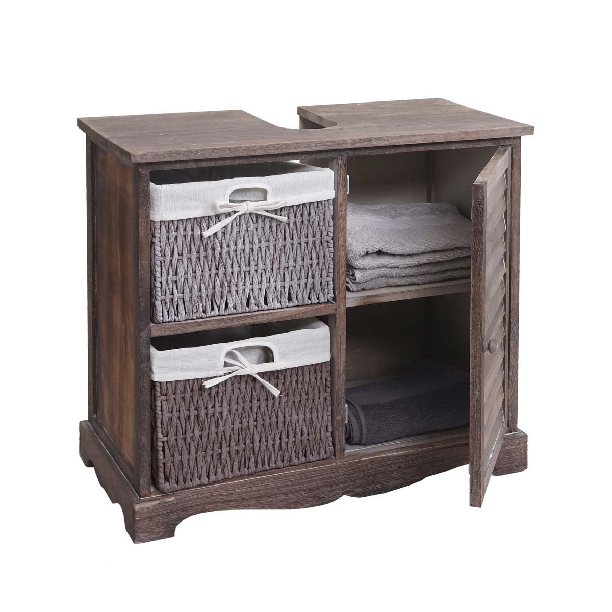 WASCHBECKENUNTERSCHRANK Braun - Braun, Holz (65/60/31cm) - MCW