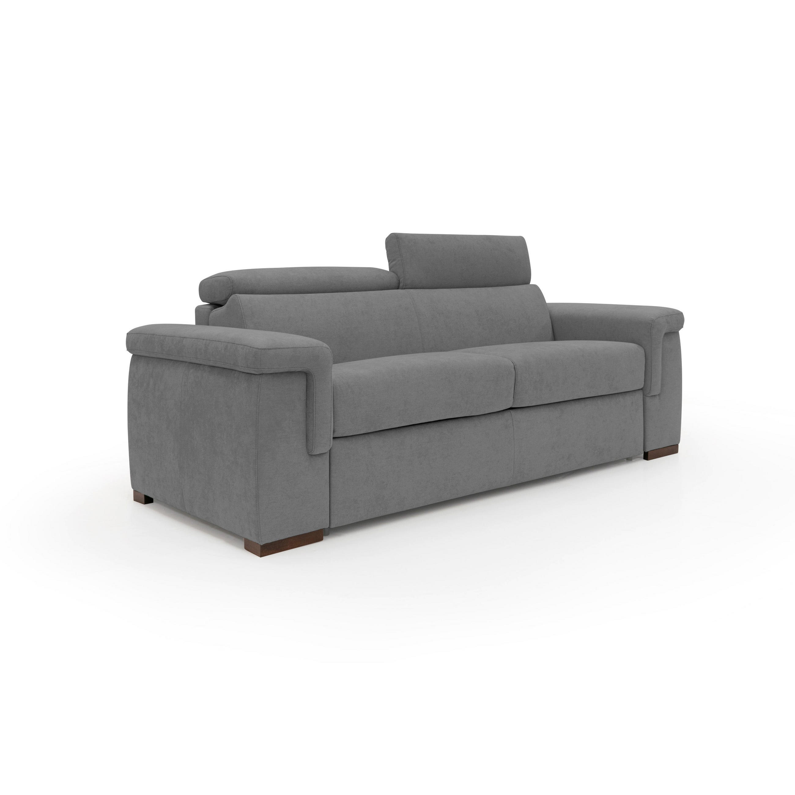 Divani.store Schlafsofa Grau 220x100x95 cm