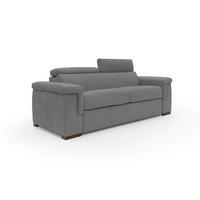 SCHLAFSOFA Giunone - Grau, Textil (220/100/95cm) - Divani.store