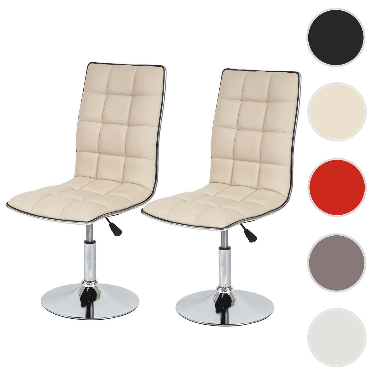 ESSZIMMERSTUHL Beige 2er-Set - Beige/Creme, Textil (43/103/54cm) - Jamb