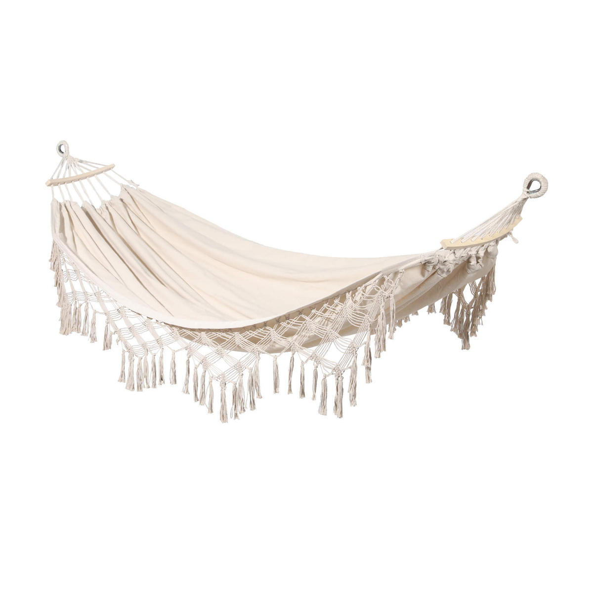 HÄNGEMATTE Beige 200/150 cm - Beige, Textil (200/1/150cm) - Mobili Rebecca