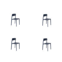 ESSZIMMERSTUHL Clive - Blau - 47/48/79 cm - 4er-Set - Blau, Kunststoff (48/79/47cm)