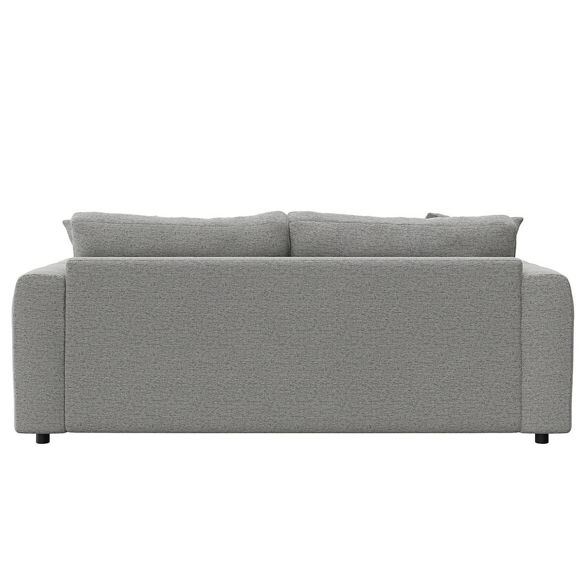 2,5-SITZER SOFA - Schwarz/Hellblau, Kunststoff/Textil (189/79/106cm) - home24