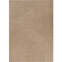 FLACHWEBTEPPICH Geometrisch TOCE Polypropylen Natur 200 x 280 cm - Beige, Textil (200/280cm) - KADIMA DESIGN