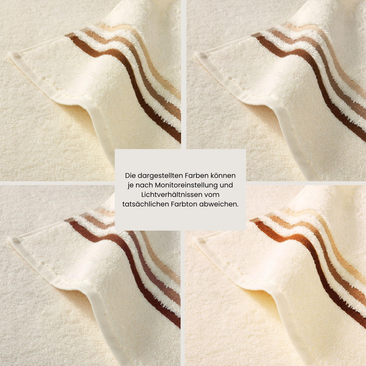WASCHHANDSCHUHSET Skyline Color - 5-teilig - 16x22 cm - Creme - Creme, Textil (16/22cm) - SCHIESSER