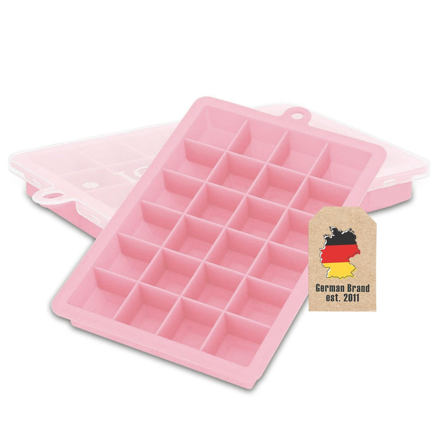 EISWÜRFELFORM 2er Set - Rosa, Kunststoff (13/2.5/18cm) - Intirilife