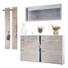 GARDEROBE Orlando Sandgrau Hochglanz - Sandfarben, Holzwerkstoff (215/210/28cm) - Vladon