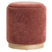 POUF Stoff Terracotta - Rot, Textil (40/44/40cm) - Nordlys