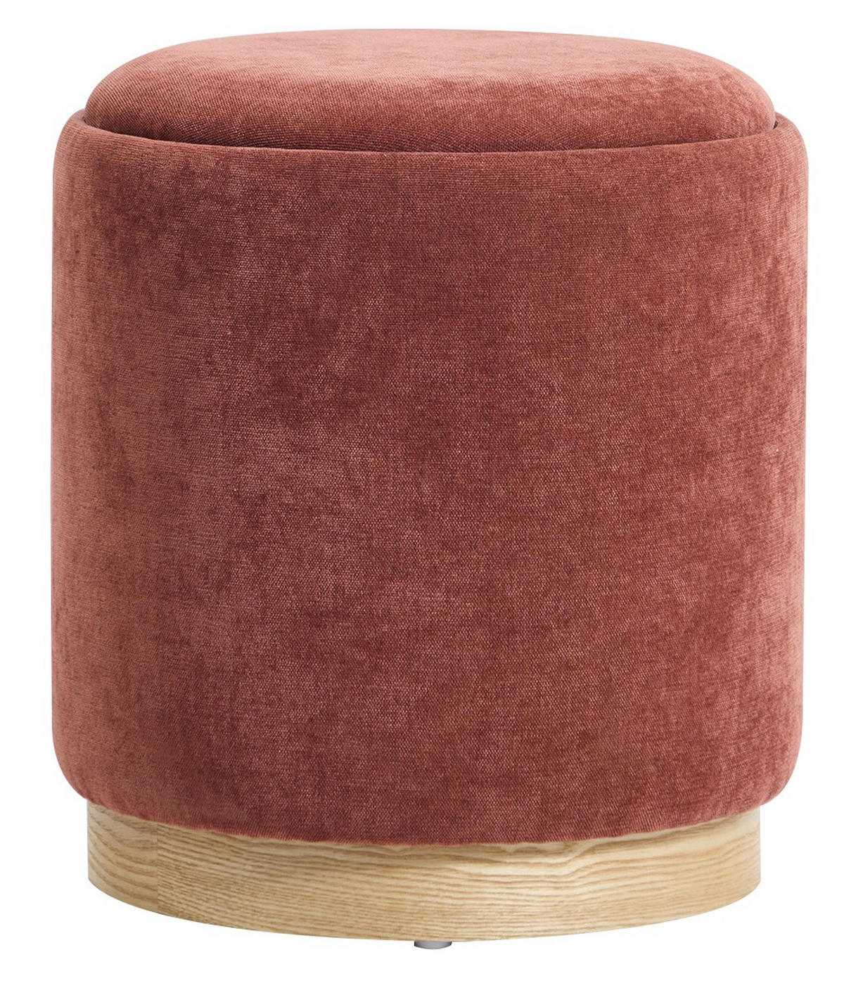 POUF Stoff Terracotta - Rot, Textil (40/44/40cm) - Nordlys