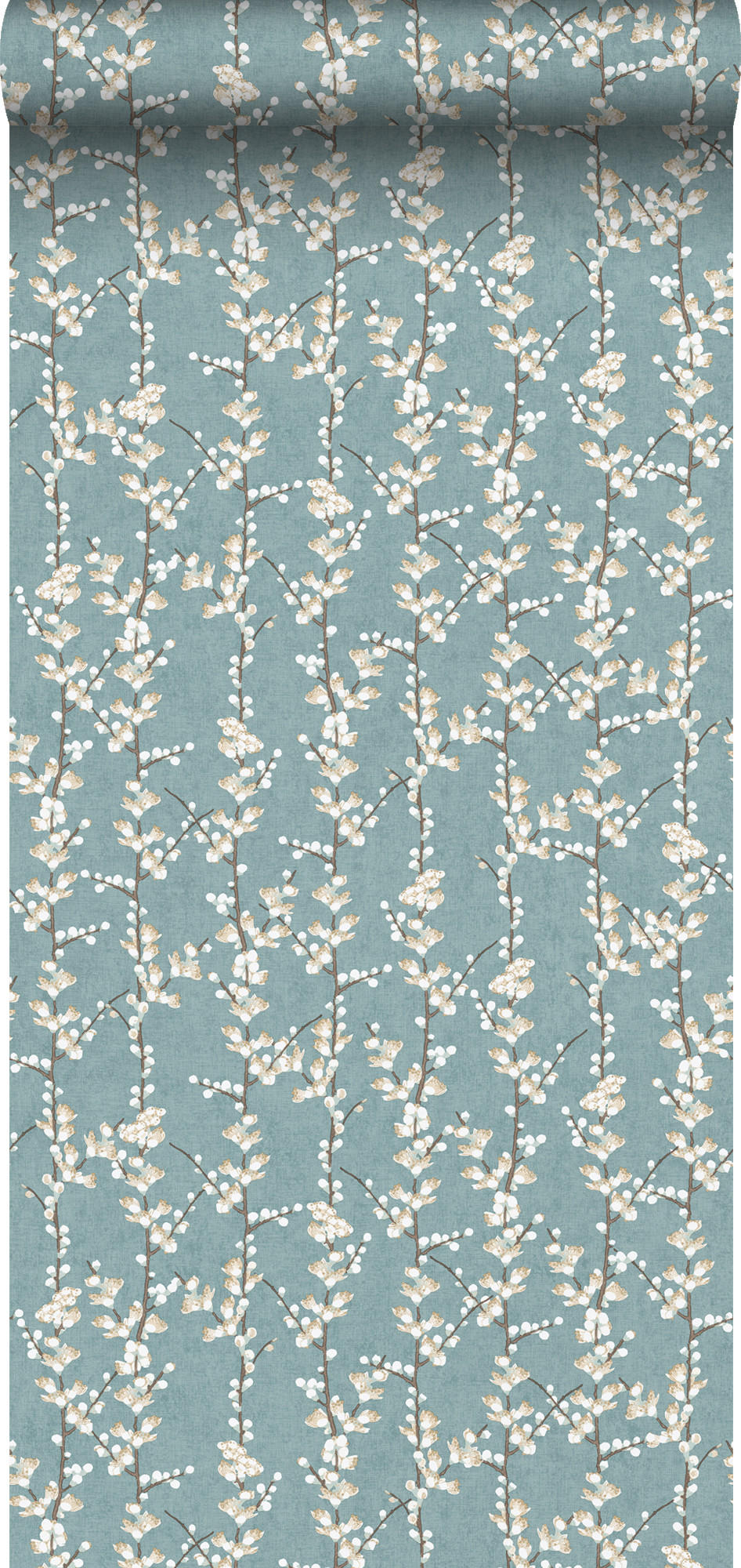 TAPETE Blüte 53 cm x 10 m - Blau, Papier (53/1000cm) - Sanders & Sanders
