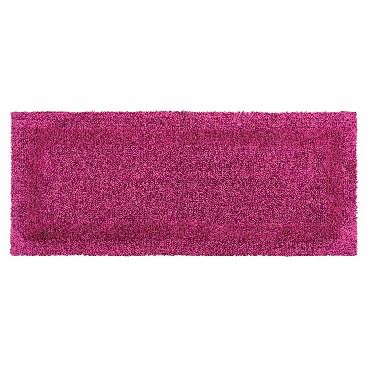BADEMATTE 40/100 cm, 100% Baumwolle, wendbar - Magenta, Textil (40/100cm) - Homescapes