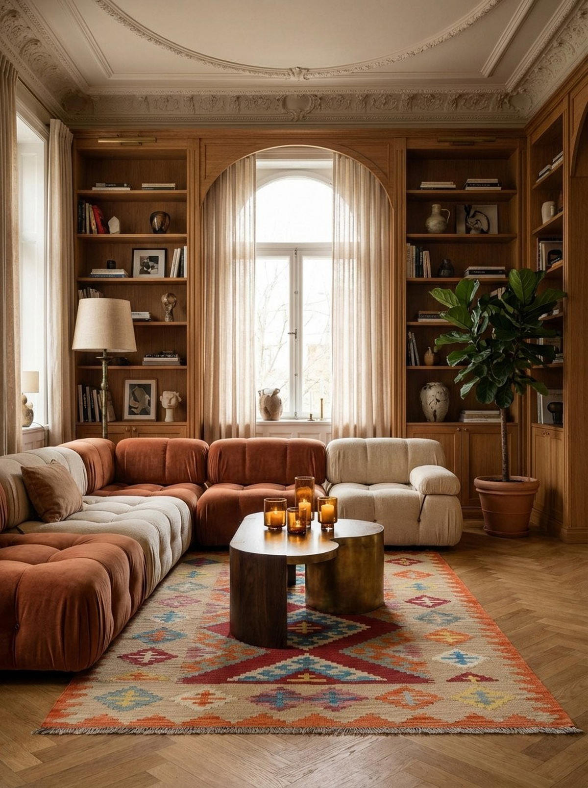 HANDWEBTEPPICH Kelim Gashgai Rot 179/124 cm Schurwolle - Rot, Textil (124/179cm) - Looma