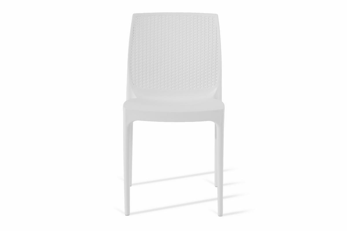 GARTENSTUHL RANTU 2-tlg, Weiß - Weiß, Kunststoff (45/84/55cm) - KONSIMO®